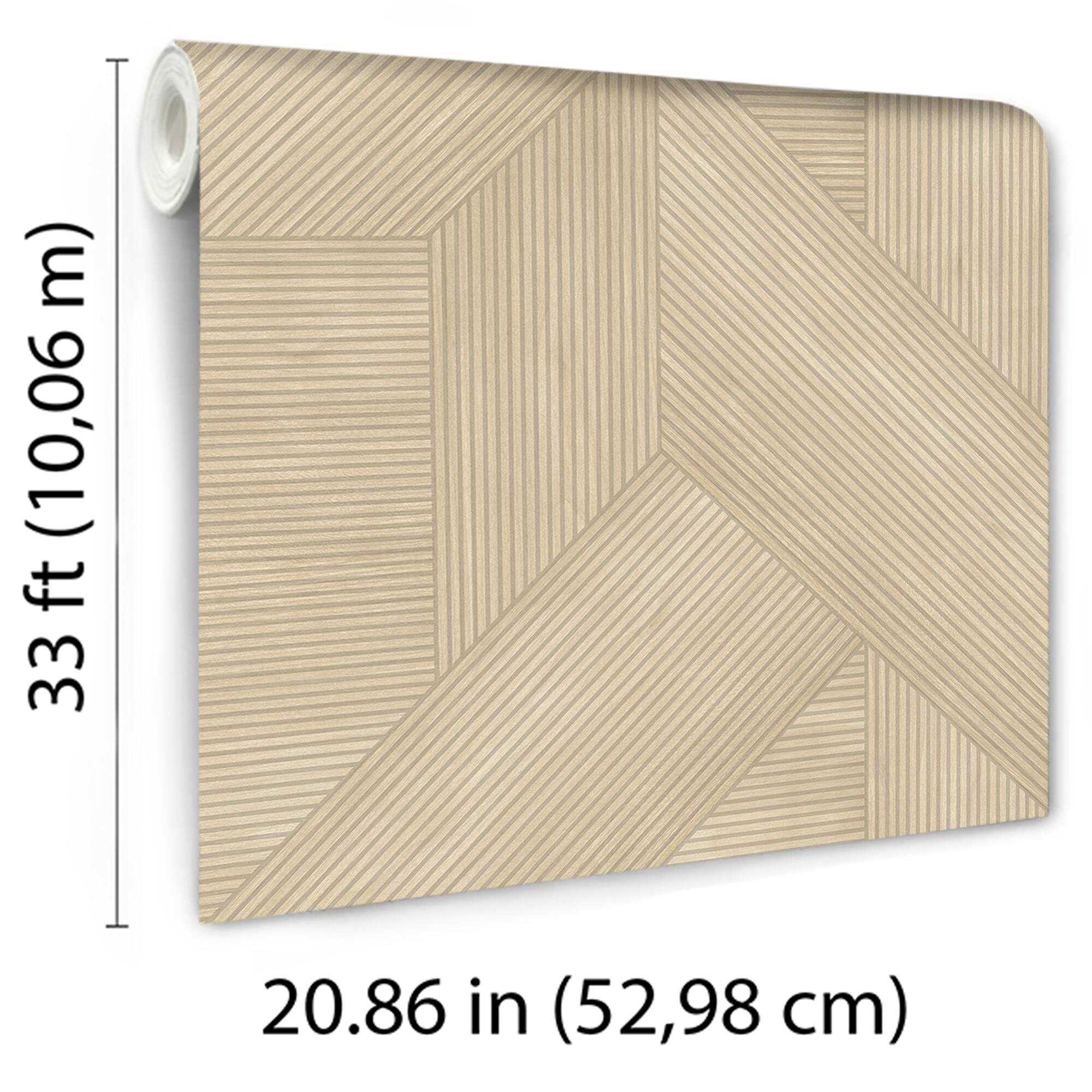 Designs Direct Sculpted Chevron Wood Panels Wallpaper